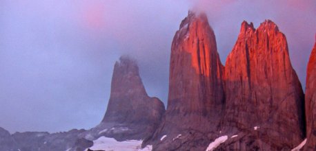 The famous towers at sunrise